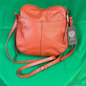 Vince Camuto Tan Leather Crossbody Bag